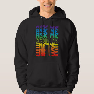 Retro Ask Me About My Nfts Funny Nft Crypto Dad Mo Hoodie