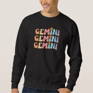 Retro Astrology May Or June Birthday Zodiac Sign G Sweatshirt