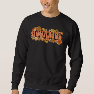 Retro Astrology Zodiac Sign January February Birth Sweatshirt