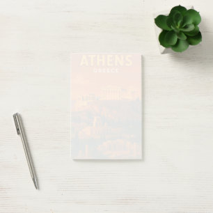 Retro Athens Greece Travel Post-it Notes