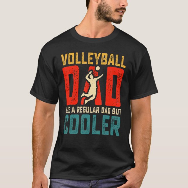 Retro Athletic Volleyball Team Sport Net Spike 12 T-Shirt (Front)