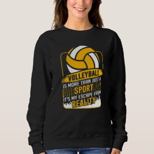Retro Athletic Volleyball Team Sport Net Spike 14 Sweatshirt