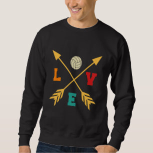 Retro Athletic Volleyball Team Sport Net Spike 23 Sweatshirt