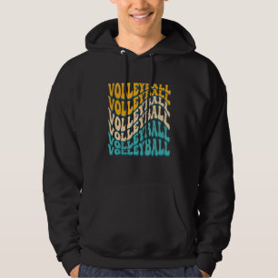 Retro Athletic Volleyball Team Sport Net Spike 31 Hoodie