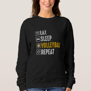 Retro Athletic Volleyball Team Sport Net Spike 58 Sweatshirt