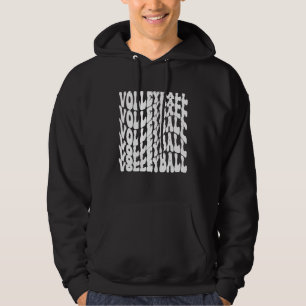 Retro Athletic Volleyball Team Sport Net Spike 69 Hoodie