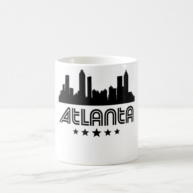 Retro Atlanta Skyline Coffee Mug (Center)