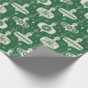 Retro Atomic Age Christmas Ornaments ©studioxtine Wrapping Paper