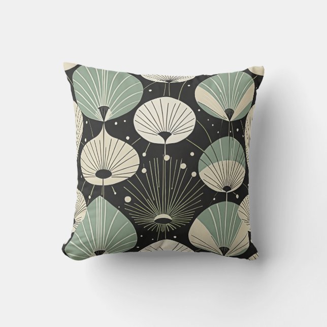 Retro Atomic Age Geometric Modern Pattern  Cushion (Front)