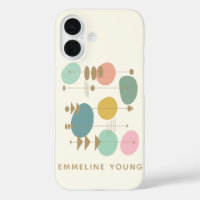 Retro Atomic Age Mid Mod Geometric Personalised