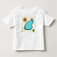 Retro Atomic Boomerang and Starbursts T-Shirt
