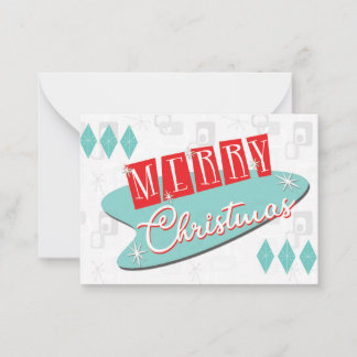 Retro Atomic Christmas Card