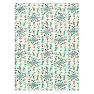 Retro Atomic Cocktails Tablecloth