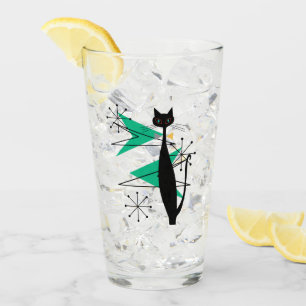 Retro Atomic Era Mid Century Modern Cool Cat Glass