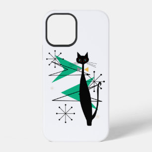 Retro Atomic Era Mid Century Modern MCM Cool Cat iPhone 12 Case