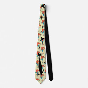 Retro Atomic Era Mid Century Modern MCM Cool Cat N Tie