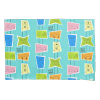 Retro Atomic Kitsch Pillowcase