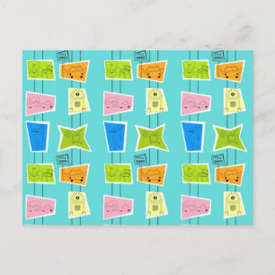 Retro Atomic Kitsch Postcard