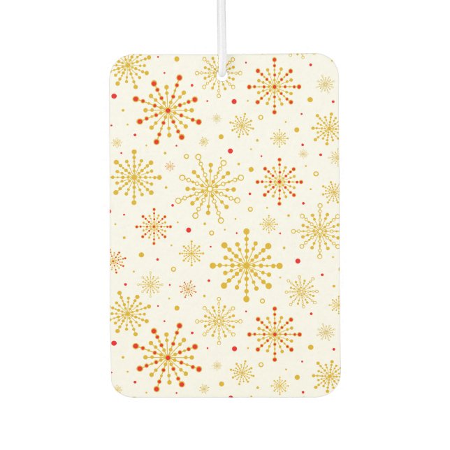 Retro Atomic Mid-Century Mod Design Car Air Freshener (Front)