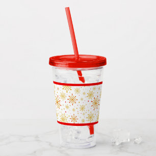 Retro Atomic Mid-Century Modern Pattern Acrylic Tumbler