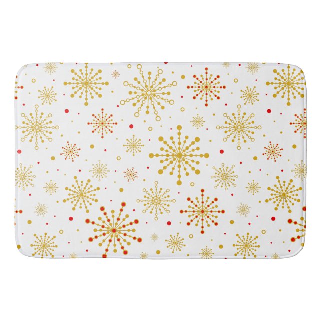 Retro Atomic Mid-Century Modern Pattern Bath Mat (Front)