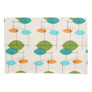 Retro Atomic Mobile Pattern Pillowcase