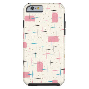Retro Atomic Pink Pattern iPhone 6 Case