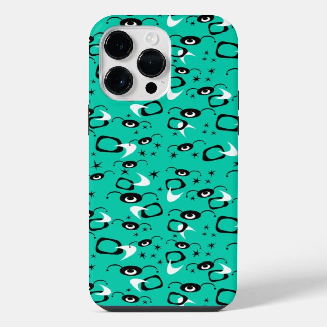 Retro Atomic Spiders iPhone Case (Back)