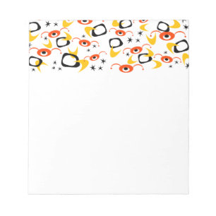 Retro Atomic Spiders Notepad
