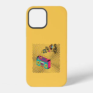 Retro audio boombox. iPhone 12 case
