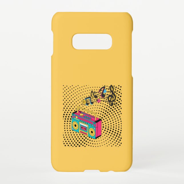 Retro audio boombox. samsung galaxy case (Back)