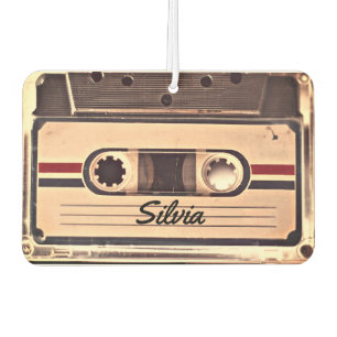 Retro Audio Cassette Custom Name Car Air Freshener