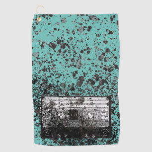 Retro Audio Cassette Golf Towel