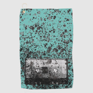 Retro Audio Cassette Golf Towel