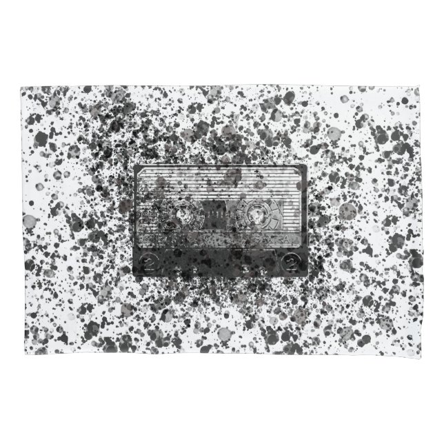 Retro Audio Cassette Pillowcase (Front)