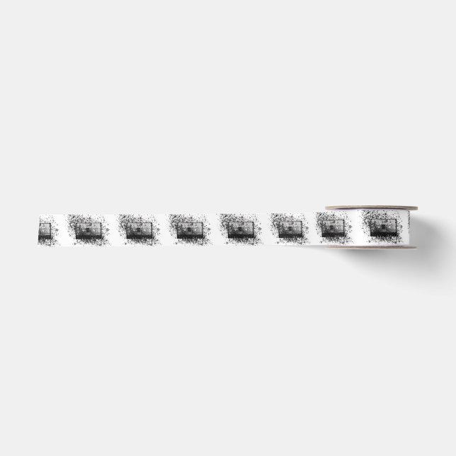 Retro Audio Cassette Satin Ribbon (Front)