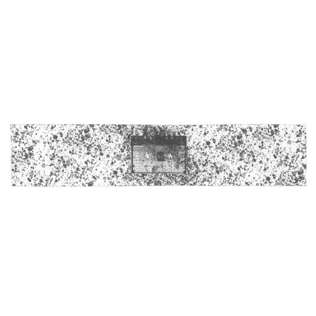 Retro Audio Cassette Short Table Runner (Horizontal)