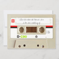 Retro audio cassette Wedding