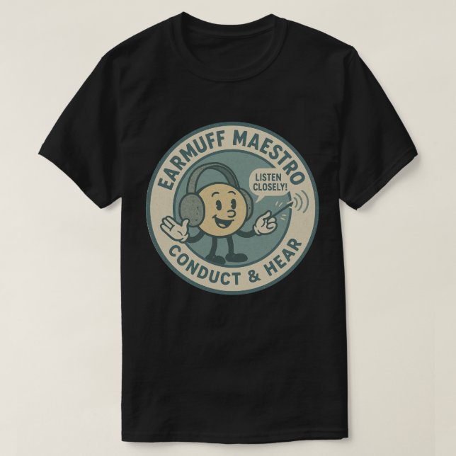Retro Audiology Expert Fun T-Shirt (Design Front)