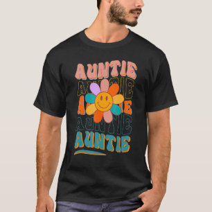 Retro Auntie Daisy Colourful Daisy Flower Cute Ne T-Shirt