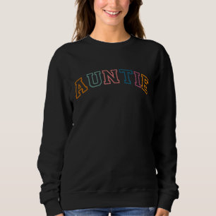 Retro Auntie For Sister New Aunt Pregnancy Announc Sweatshirt