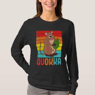 Retro Australia Wildlife Nature Animal Aussie Quok T-Shirt