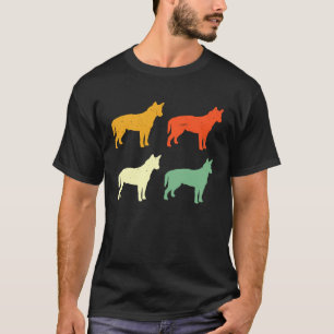 Retro Australian Cattle Dog Red Blue Heeler  Cute T-Shirt