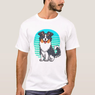 Retro Australian Shepherd Gifts Kids Women Men Min T-Shirt