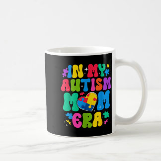 Retro autism awareness in autism mum era autistic coffee mug