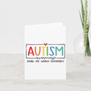 Retro Autism Seeing The World Differently Autism A Card