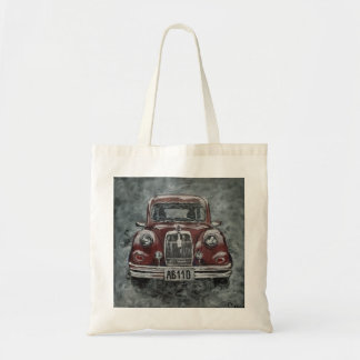 retro, auto, car, tote bag