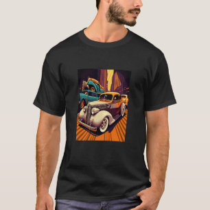 Retro Automobile Classic Car Fans Pop Style Vintag T-Shirt