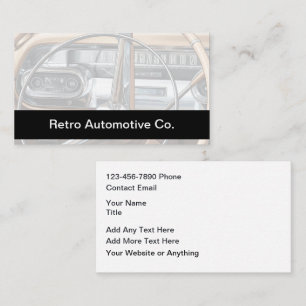 Retro Automotive Business Cards Design