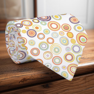 Retro Autumn Circles Tie